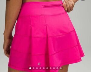 Lululemon Pace Rival Skort Women's Size 4 Tall Hot Pink Mid-Rise Athleisure